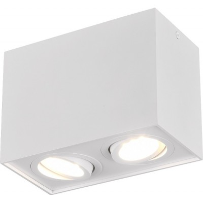 Внутренний точечный светильник Trio Biscuit 18×13 cm. Направленный свет Гостинная и спальная комната. Современный Стиль. Металл. Белый Цвет