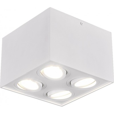 Внутренний точечный светильник Trio Biscuit 18×18 cm. Направленный свет Гостинная и спальная комната. Современный Стиль. Металл. Белый Цвет