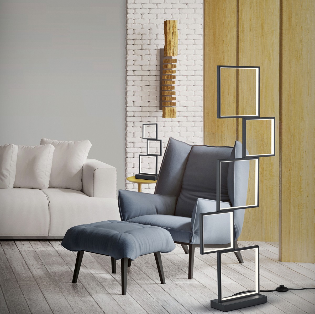 153,95 € Бесплатная доставка | Люстра Trio Sorrento 24W 3000K Теплый свет. 53×53 cm. встроенный светодиод Металл. Чернить Цвет