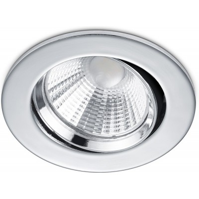 23,95 € Free Shipping | Recessed lighting Trio Pamir 5.5W 3000K Warm light. Ø 8 cm. Dimmable LED. Directional light Living room and bedroom. Modern Style. Metal casting. Plated chrome Color