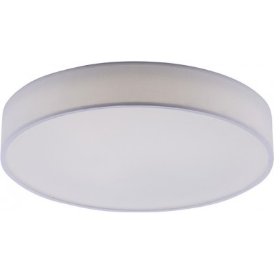 Indoor ceiling light Trio Diamo 36W Round Shape Ø 60 cm. Dimmable multicolor RGBW LED. Remote control. WiZ Compatible Living room and bedroom. Modern Style. Metal casting. White Color