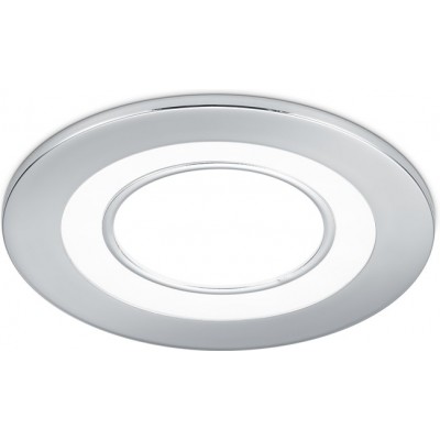 14,95 € Free Shipping | Recessed lighting Trio Core 5W 3000K Warm light. Ø 8 cm. Integrated LED Living room and bedroom. Modern Style. Plastic and polycarbonate. Plated chrome Color