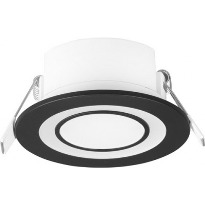 12,95 € Free Shipping | Recessed lighting Trio Core 5W 3000K Warm light. Ø 8 cm. Integrated LED Living room and bedroom. Modern Style. Plastic and polycarbonate. Black Color
