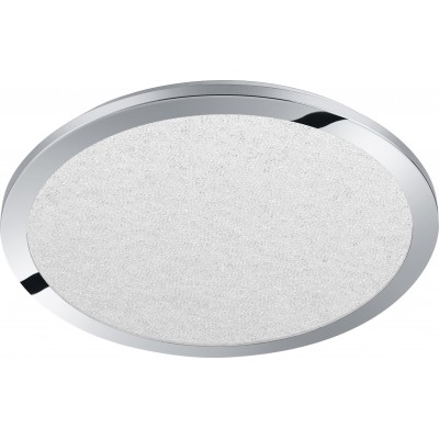 Indoor ceiling light Trio Cesar 30W 3000K Warm light. Round Shape Ø 60 cm. Integrated LED Living room, bedroom and bathroom. Modern Style. Plastic and Polycarbonate. Plated chrome Color