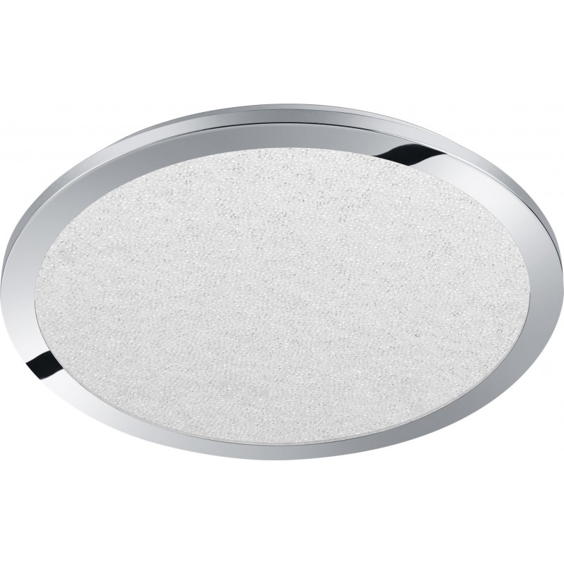 83,95 € Free Shipping | Indoor ceiling light Trio Cesar 30W 3000K Warm light. Round Shape Ø 60 cm. Integrated LED Living room, bedroom and bathroom. Modern Style. Plastic and Polycarbonate. Plated chrome Color