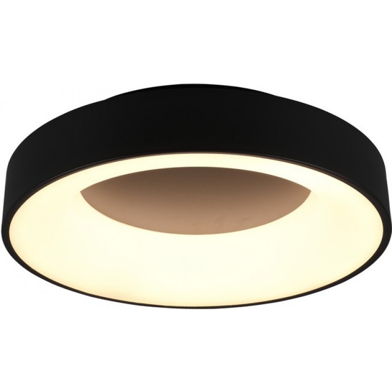 119,95 € Free Shipping | Indoor ceiling light Trio Girona 27W 3000K Warm light. Ø 45 cm. Integrated LED Living room and bedroom. Modern Style. Metal casting. Black Color