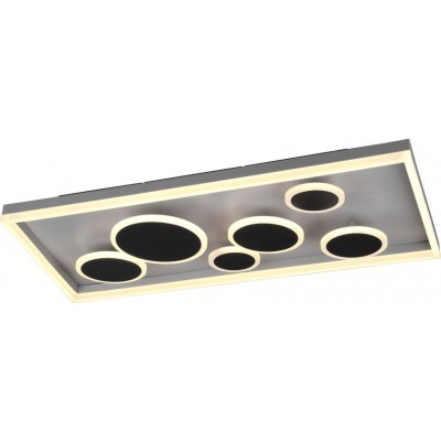 Lâmpada de teto Trio Harriet 45W 80×40 cm. LED integrado. Montagem no teto e na parede Sala de estar e quarto. Estilo moderno. Metais. Cor antracite