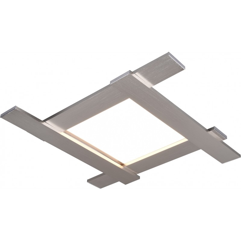 203,95 € Free Shipping | Ceiling lamp Trio Belfast 3.5W 3000K Warm light. 59×59 cm. Integrated LED Living room and bedroom. Modern Style. Metal casting. Matt nickel Color