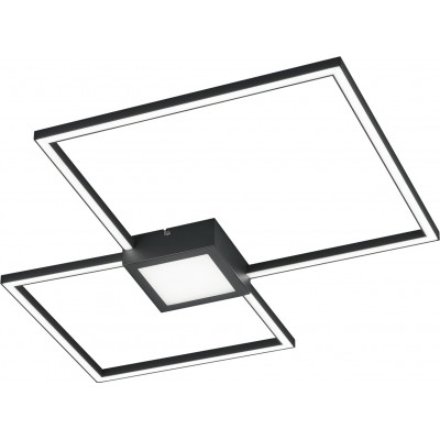 143,95 € 免费送货 | 吸顶灯 Trio Hydra 28W 3000K 暖光. 65×65 cm. 集成 LED 天花板和墙壁安装 客厅 和 卧室. 现代的 风格. 金属. 无烟煤 颜色