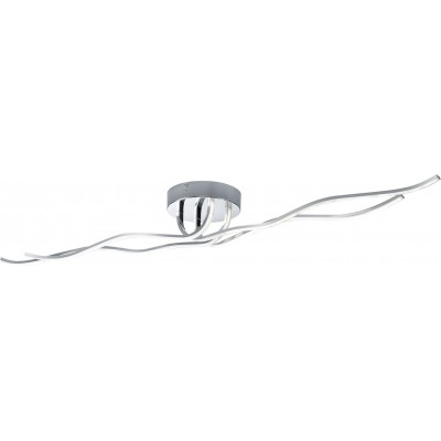 Deckenlampe Trio Catoki 32W 3000K Warmes Licht. 110×16 cm. Integrierte LED Wohnzimmer und schlafzimmer. Modern Stil. Metall. Überzogenes chrom Farbe