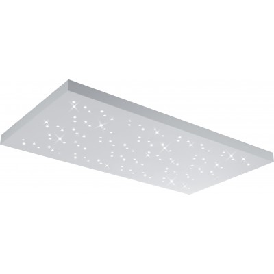 LEDパネル Trio Titus 48W LED 110×60 cm. 調光可能なマルチカラーRGBWLED。 リモコン。 天井と壁への取り付け リビングルーム そして ベッドルーム. モダン スタイル. 金属. 白い カラー