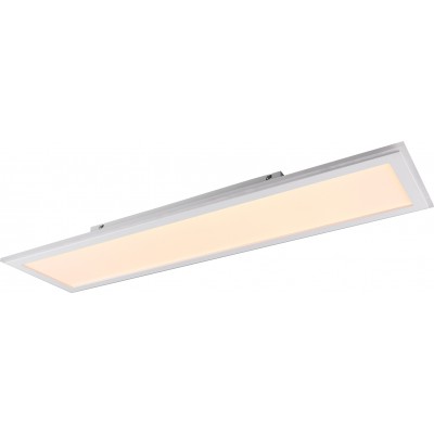 129,95 € Kostenloser Versand | LED-Panel Trio Columbia 38W LED 100×25 cm. Dimmbare mehrfarbige RGBW-LED. Fernbedienung Plastik und polycarbonat. Weiß Farbe