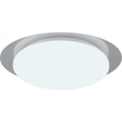 Indoor ceiling light Trio Frodeno 12W 4000K Neutral light. Ø 35 cm. Star effect. Dimmable multicolor RGBW LED. Remote control Bathroom. Modern Style. Plastic and polycarbonate. White Color