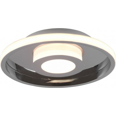 139,95 € Free Shipping | Indoor ceiling light Trio Ascari 28W 3000K Warm light. Ø 30 cm. Integrated LED Bathroom. Modern Style. Metal casting. Plated chrome Color
