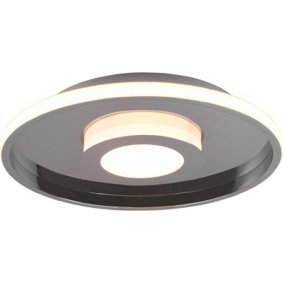173,95 € Free Shipping | Ceiling lamp Trio Ascari 35W 3000K Warm light. Ø 40 cm. Integrated LED Bathroom. Modern Style. Metal casting. Plated chrome Color