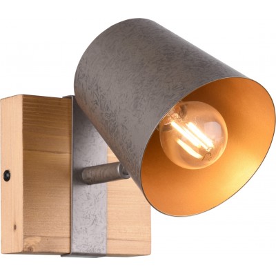 Внутренний точечный светильник Trio Bell 11×11 cm. Потолочный и настенный монтаж Гостинная и спальная комната. Винтаж Стиль. Металл. Старый никель Цвет