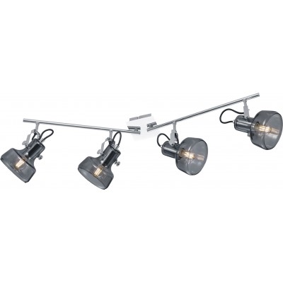 Deckenlampe Trio Kolani 83×28 cm. Gerichtetes Licht Wohnzimmer und schlafzimmer. Modern Stil. Metall. Überzogenes chrom Farbe