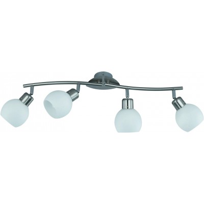 Faretto da interno Trio Freddy 4W 3000K Luce calda. 62×20 cm. LED sostituibili. Luce direzionale Soggiorno e camera da letto. Stile moderno. Metallo. Colore nichel opaco