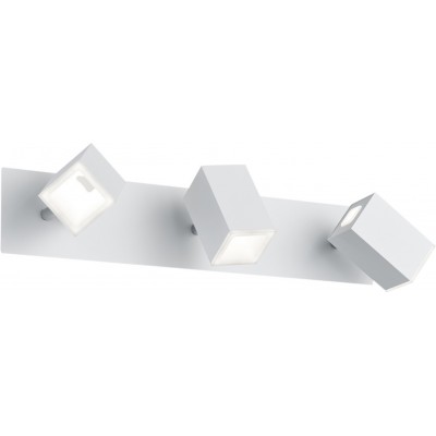 Indoor spotlight Trio Lagos 6W 3000K Warm light. 45×9 cm. Integrated LED. Ceiling and wall mounting Living room and bedroom. Modern Style. Metal casting. White Color