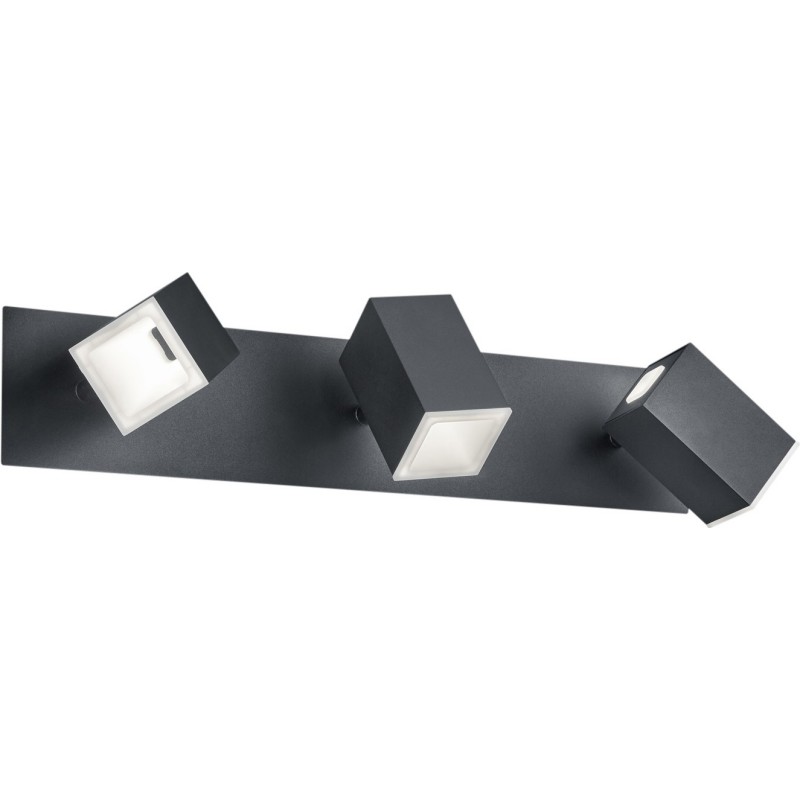 54,95 € Free Shipping | Indoor spotlight Trio Lagos 6W 3000K Warm light. 45×9 cm. Integrated LED. Ceiling and wall mounting Living room and bedroom. Modern Style. Metal casting. Black Color