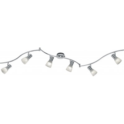 Внутренний точечный светильник Trio Levisto 5W 3000K Теплый свет. 180×21 cm. сменный светодиод Гостинная и спальная комната. Современный Стиль. Металл. Матовый никель Цвет