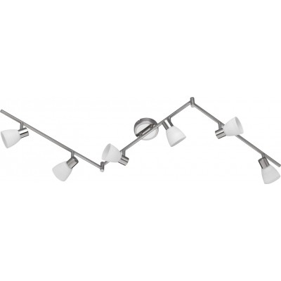 Внутренний точечный светильник Trio Carico 3W 3000K Теплый свет. 150×19 cm. сменный светодиод Гостинная и спальная комната. Современный Стиль. Металл. Матовый никель Цвет