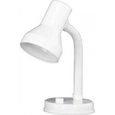 Lámpara de escritorio Trio Pronto Ø 13 cm. Flexible Zona de niños y oficina. Estilo moderno. Plástico y Policarbonato. Color blanco