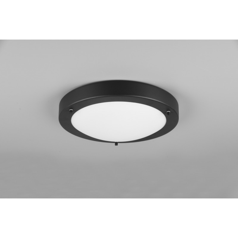 45,95 € Free Shipping | Indoor ceiling light Trio Condus Ø 31 cm. Bathroom. Modern Style. Metal casting. Black Color