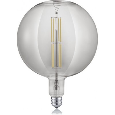 LED-Glühbirne Trio Globo 8W E27 LED 2700K Sehr warmes Licht. Ø 20 cm. Wohnzimmer und schlafzimmer. Modern Stil. Glas. Mattschwarz Farbe
