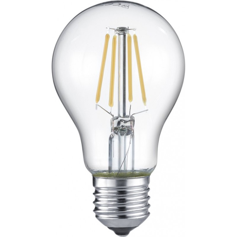 16,95 € Бесплатная доставка | Светодиодная лампа Trio Bombilla 4W E27 LED 3000K Теплый свет. Ø 6 cm. Винтаж Стиль. Стекло