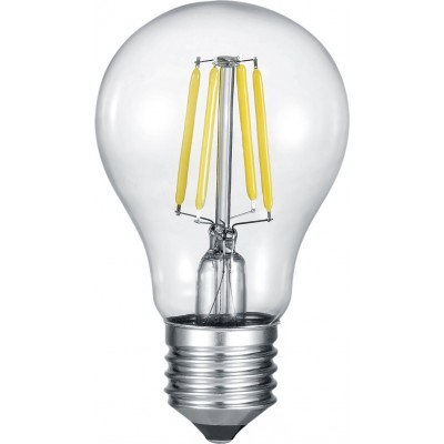 Светодиодная лампа Trio Bombilla 7W E27 LED 2700K Очень теплый свет. Ø 6 cm. Современный Стиль. Стекло