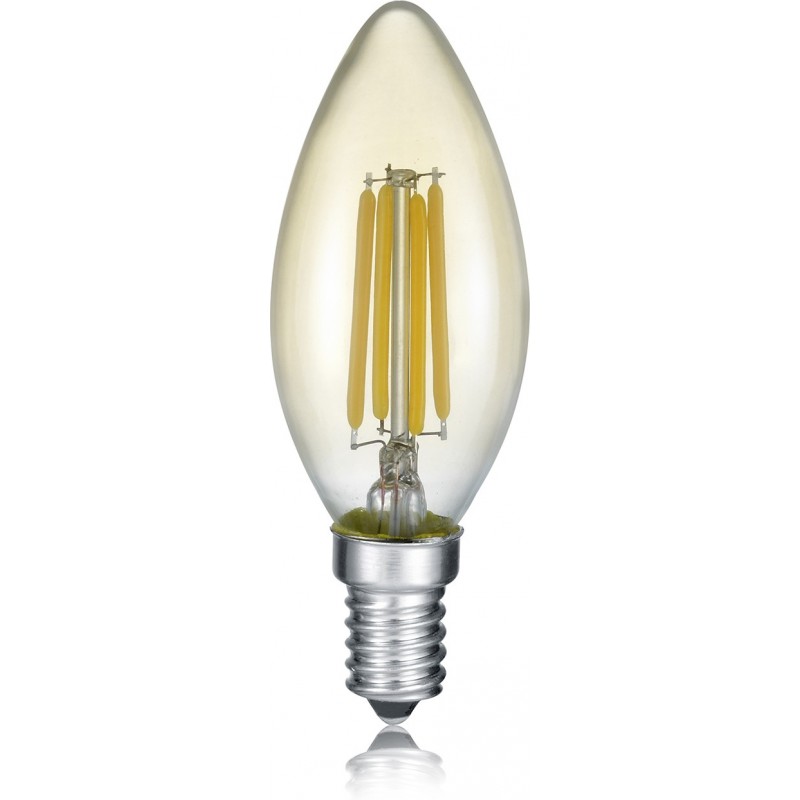 7,95 € 免费送货 | LED灯泡 Trio Vela 4W E14 LED 2700K 非常温暖的光. Ø 3 cm. 现代的 风格. 玻璃