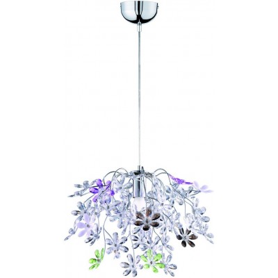 55,95 € Free Shipping | Hanging lamp Reality Flower Ø 50 cm. Living room, bedroom and kids zone. Design Style. Metal casting. Plated chrome Color