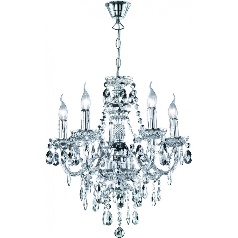 155,95 € Free Shipping | Chandelier Reality Lüster Ø 52 cm. Living room and bedroom. Design Style. Metal casting. Plated chrome Color