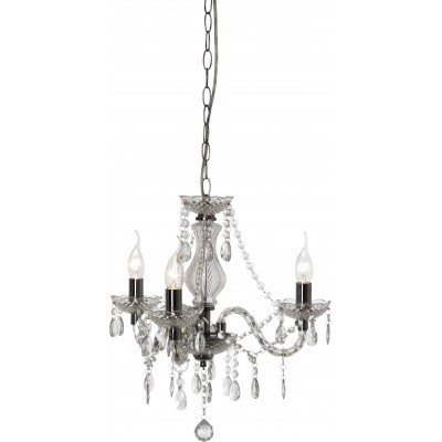 62,95 € Free Shipping | Chandelier Reality Lüster Ø 46 cm. Living room and bedroom. Classic Style. Metal casting. Plated chrome Color