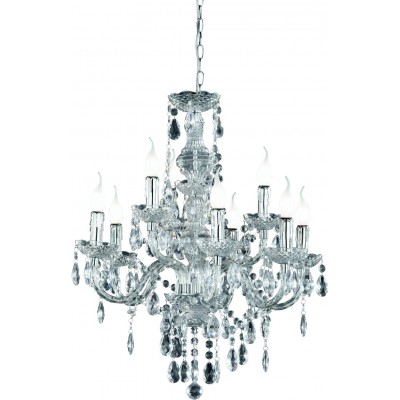 Chandelier Reality Lüster Ø 61 cm. Living room and bedroom. Classic Style. Metal casting. Plated chrome Color