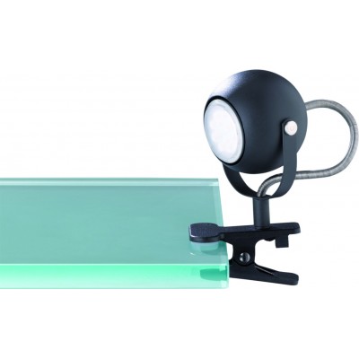 Schreibtischlampe Reality Bastia 17×12 cm. Klemmlampe Wohnzimmer und schlafzimmer. Modern Stil. Metall. Schwarz Farbe