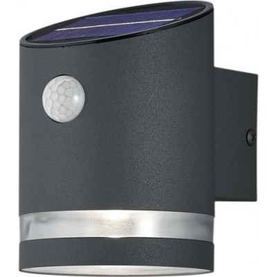 44,95 € Free Shipping | Outdoor wall light Reality Salta 3W 3000K Warm light. 13×9 cm. Integrated LED. Motion sensor Terrace and garden. Modern Style. Steel. Anthracite Color