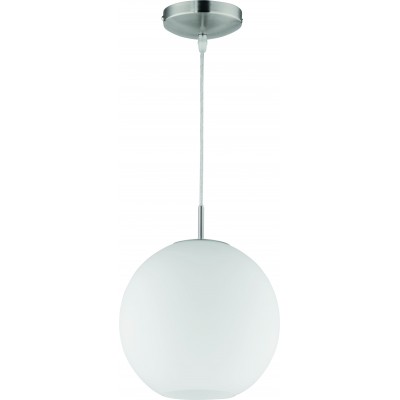 56,95 € Free Shipping | Hanging lamp Reality Moon Ø 25 cm. Living room, kitchen and bedroom. Modern Style. Metal casting. Matt nickel Color