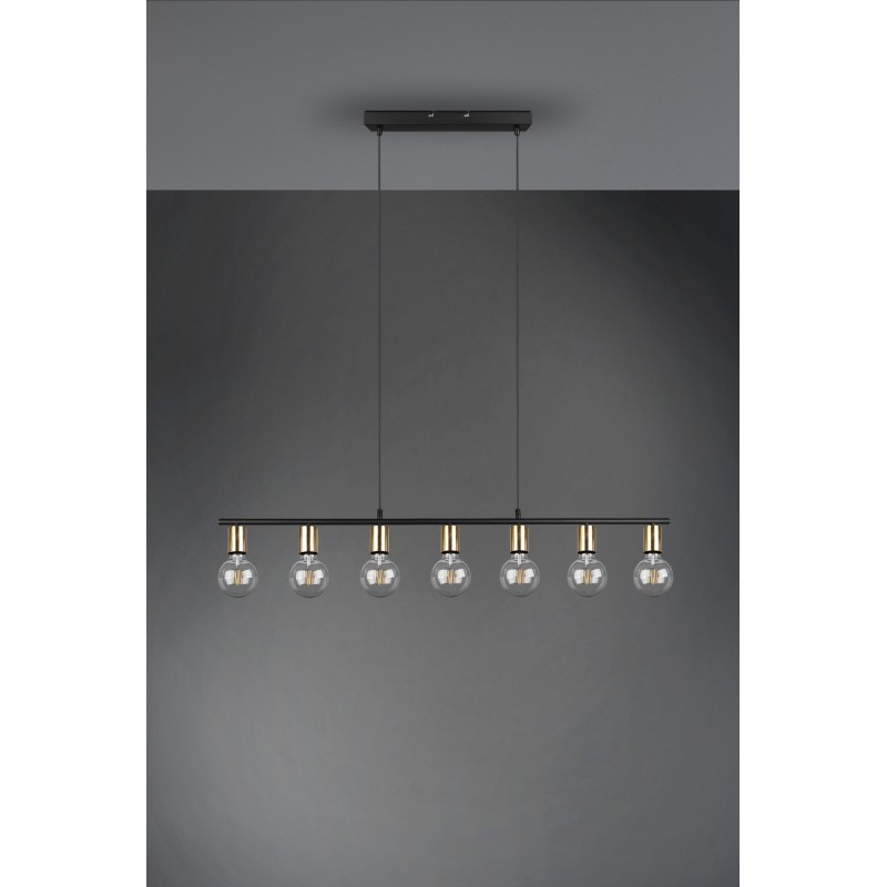 99,95 € Free Shipping | Hanging lamp Reality Vannes 150×111 cm. Living room, kitchen and bedroom. Modern Style. Metal casting. Copper Color