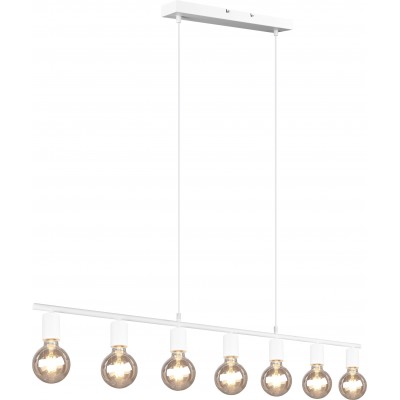 93,95 € Free Shipping | Hanging lamp Reality Vannes 150×111 cm. Living room, kitchen and bedroom. Modern Style. Metal casting. White Color