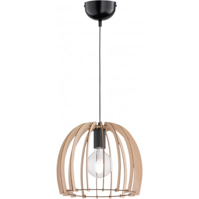 44,95 € Free Shipping | Hanging lamp Reality Wood Ø 30 cm. Living room and bedroom. Modern Style. Wood. Brown Color