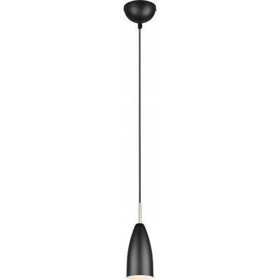 25,95 € Free Shipping | Hanging lamp Reality Farin Ø 10 cm. Living room and bedroom. Modern Style. Metal casting. Black Color