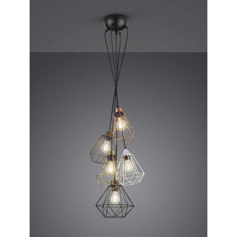 63,95 € Free Shipping | Hanging lamp Reality Meike Ø 50 cm. Living room and bedroom. Modern Style. Metal casting
