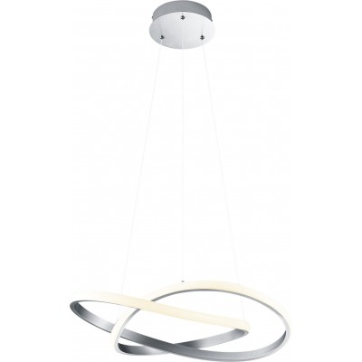 148,95 € Free Shipping | Hanging lamp Reality Course 27W 3000K Warm light. Ø 60 cm. Integrated LED Living room and bedroom. Modern Style. Metal casting. Matt nickel Color