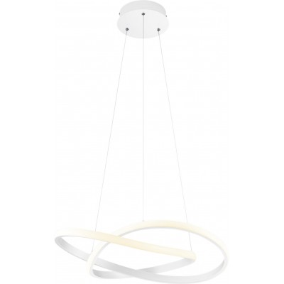 158,95 € Free Shipping | Hanging lamp Reality Course 27W 4000K Neutral light. Ø 60 cm. Integrated LED Living room and bedroom. Modern Style. Metal casting. White Color