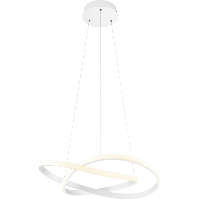 148,95 € Free Shipping | Hanging lamp Reality Course 27W 4000K Neutral light. Ø 60 cm. Integrated LED Living room and bedroom. Modern Style. Metal casting. White Color