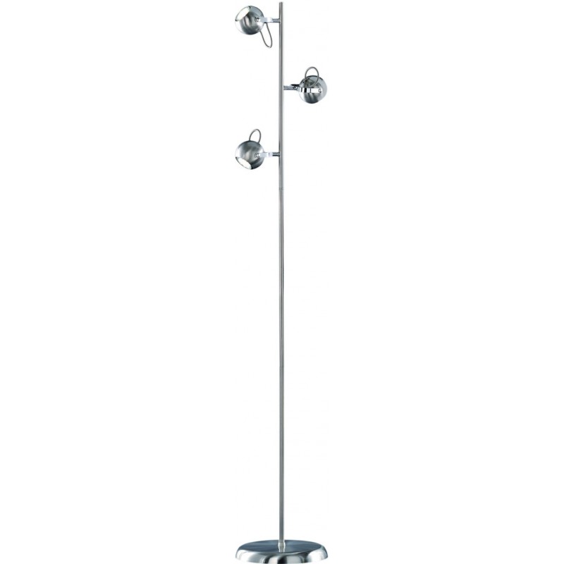 51,95 € Kostenloser Versand | Stehlampe Reality Bastia 150×27 cm. Wohnzimmer und schlafzimmer. Modern Stil. Metall. Matt nickel Farbe