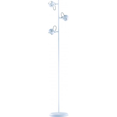 Floor lamp Reality Bastia 150×27 cm. Living room and bedroom. Modern Style. Metal casting. White Color