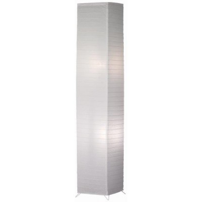 35,95 € Kostenloser Versand | Stehlampe Reality Bambus 130×25 cm. Wohnzimmer und schlafzimmer. Modern Stil. Metall. Weiß Farbe